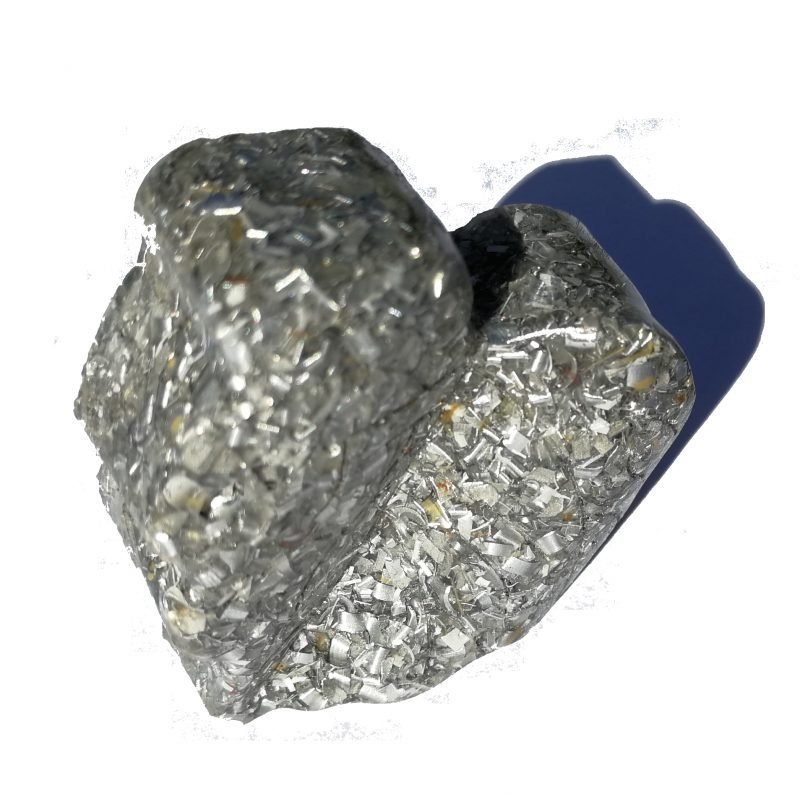 Orgonita / Electronite Hoja Corazón decorativa - Imagen 4
