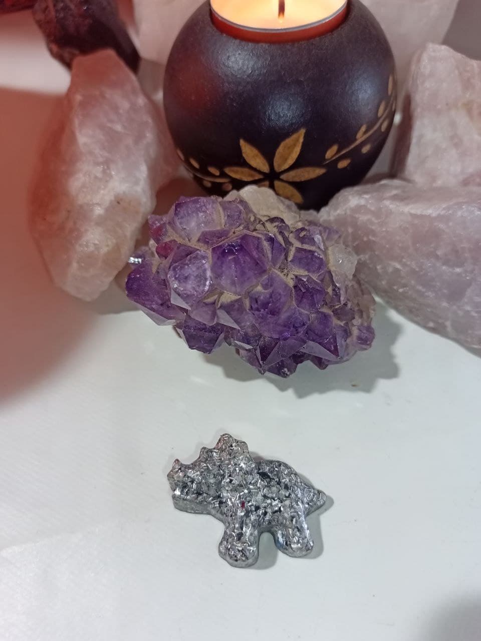 Orgonita / Electronite Dinosaurio Decorativo Pequeño Mod. 2. - Imagen 2