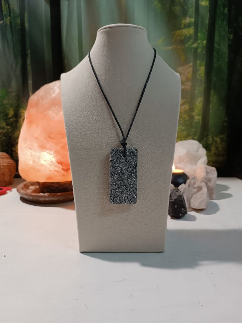 Orgonita / Electronite Colgante Chapa Rectangular. - Imagen 5