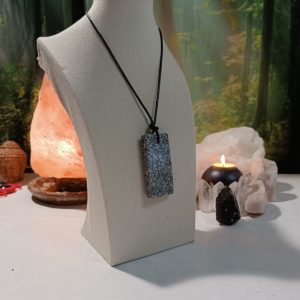 Orgonita / Electronite Colgante Chapa Rectangular.