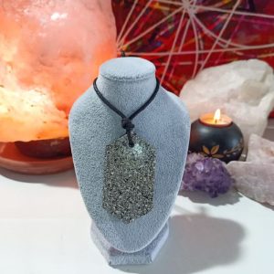 Orgonita / Electronite Colgante Chapa Hexagonal.