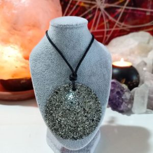 Orgonita / Electronite Colgante Círculo Grande.
