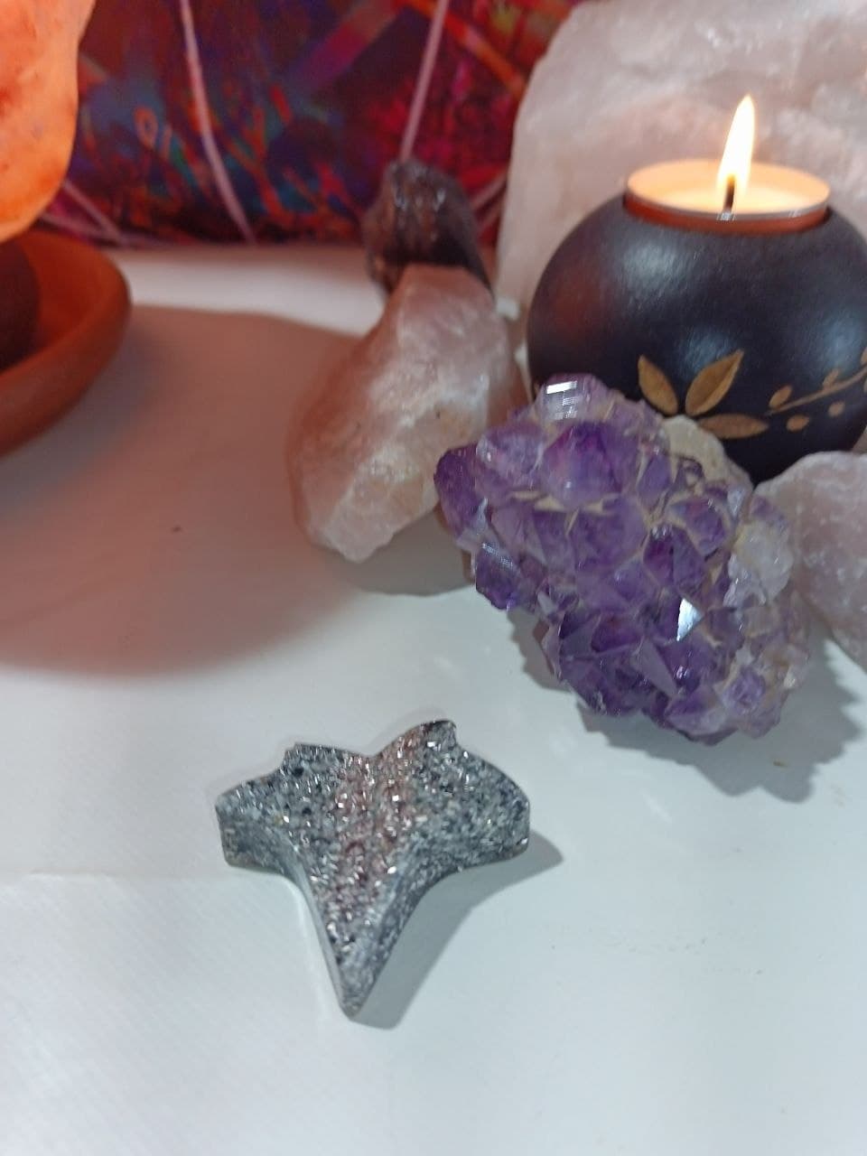 Orgonita / Electronite Hoja en Punta - Imagen 2