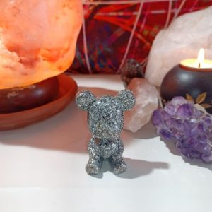 Orgonita / Electronite Osito corazón decorativo.