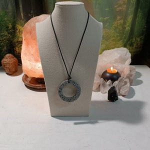 Orgonita / Electronite Colgante Aro Grande.