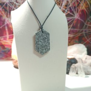 Orgonita / Electronite Colgante Chapa Hexagonal.