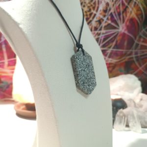 Orgonita / Electronite Colgante Chapa Hexagonal.