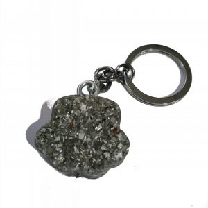 Orgonita / Electronite Llavero Huella Perro