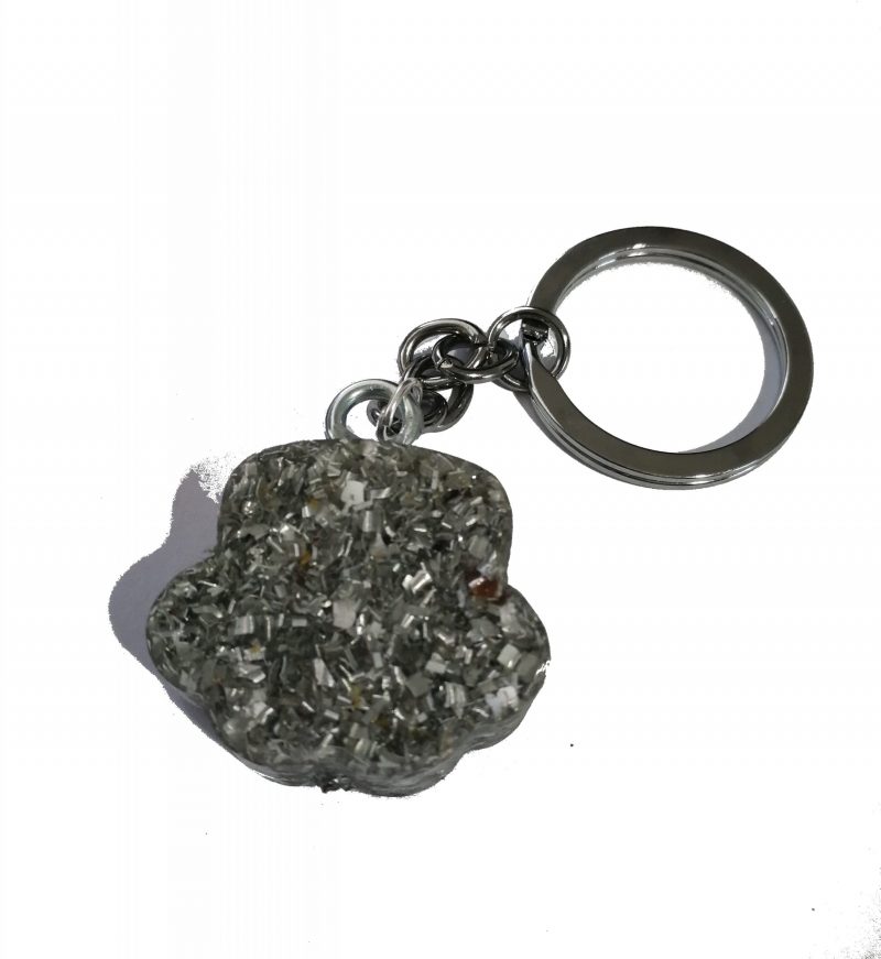 Orgonita / Electronite Llavero Huella Perro