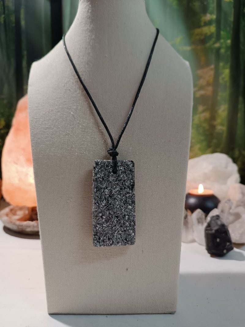 Orgonita / Electronite Colgante Chapa Rectangular.