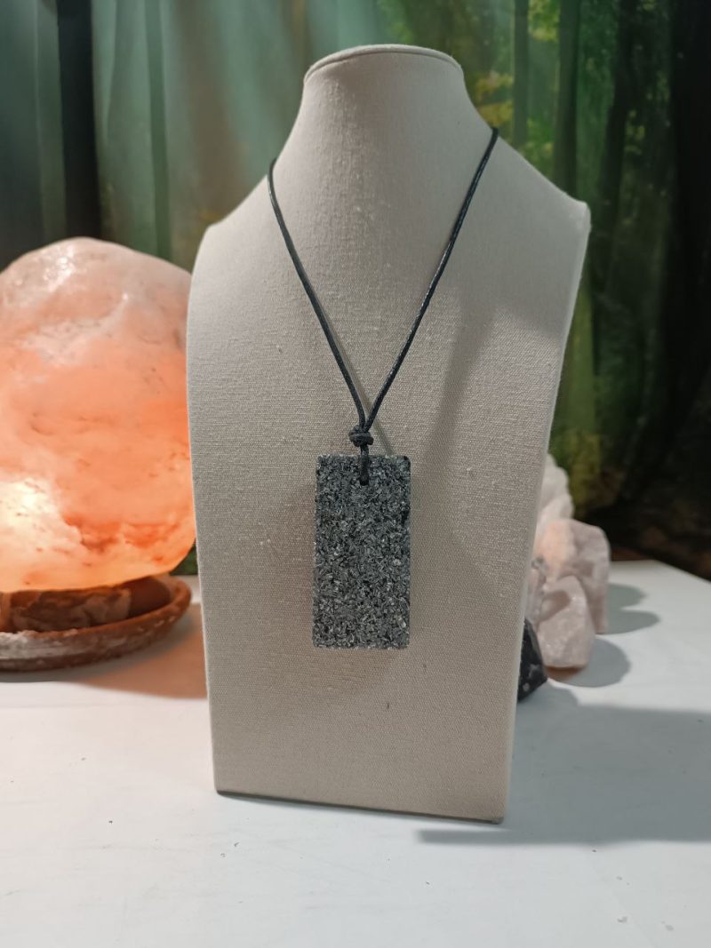 Orgonita / Electronite Colgante Chapa Rectangular. - Imagen 4