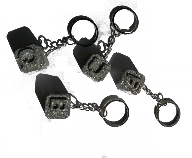 Orgonita / Electronite Llavero con Inicial - Imagen 5