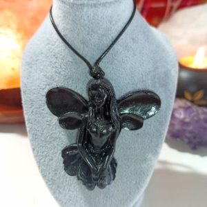 Colgante Orgonita Magnetita Hada 2 Alas