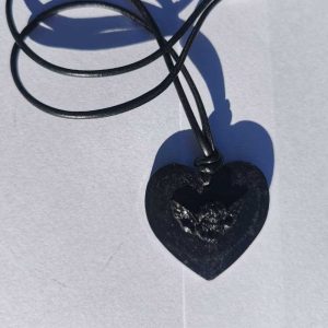 Colgante Corazón Ángel Orgonita MAGNETITA