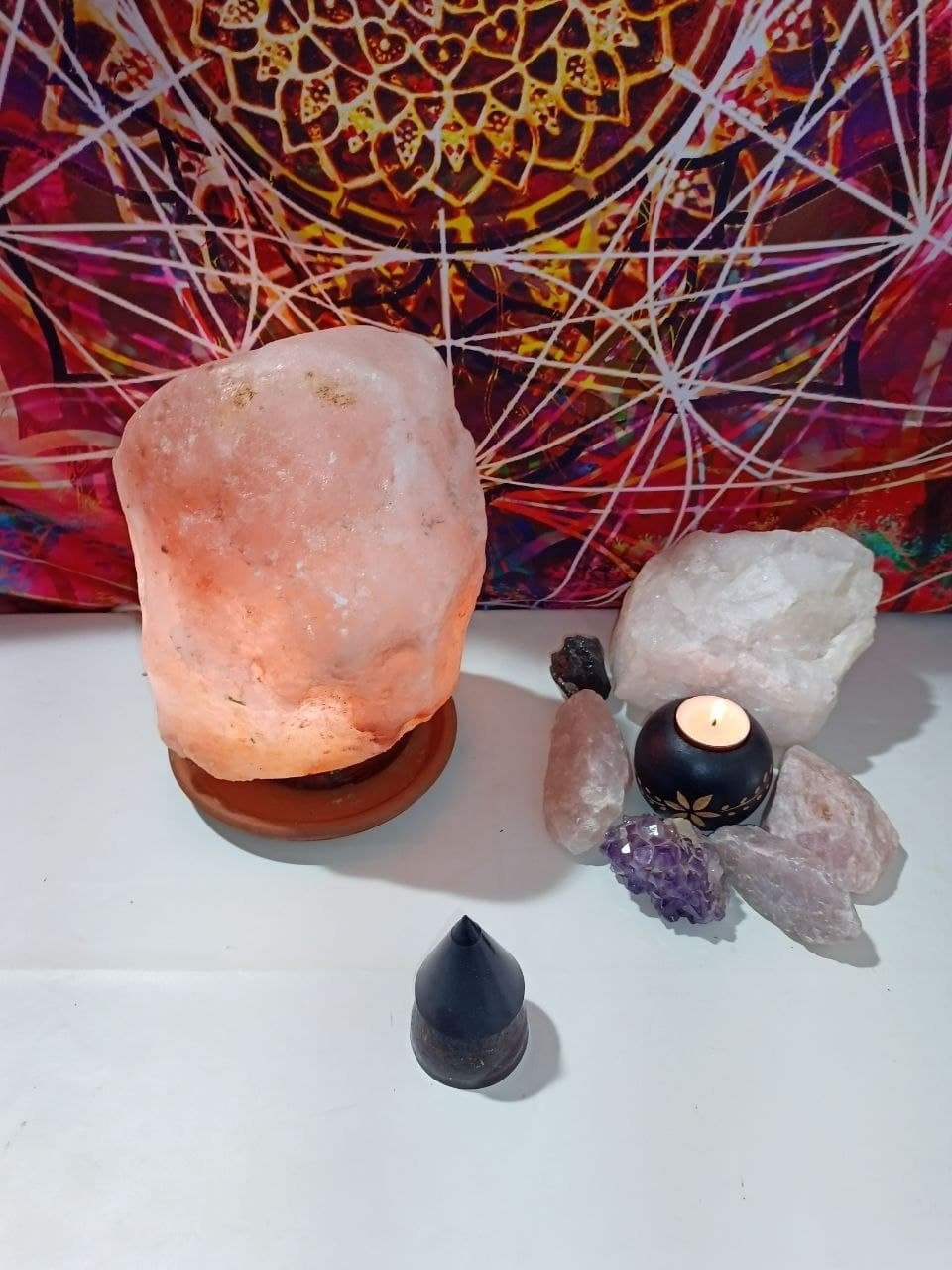 Orgonita VIRUTA DE HIERRO Pirámide Cono y punta de Magnetita - Imagen 2