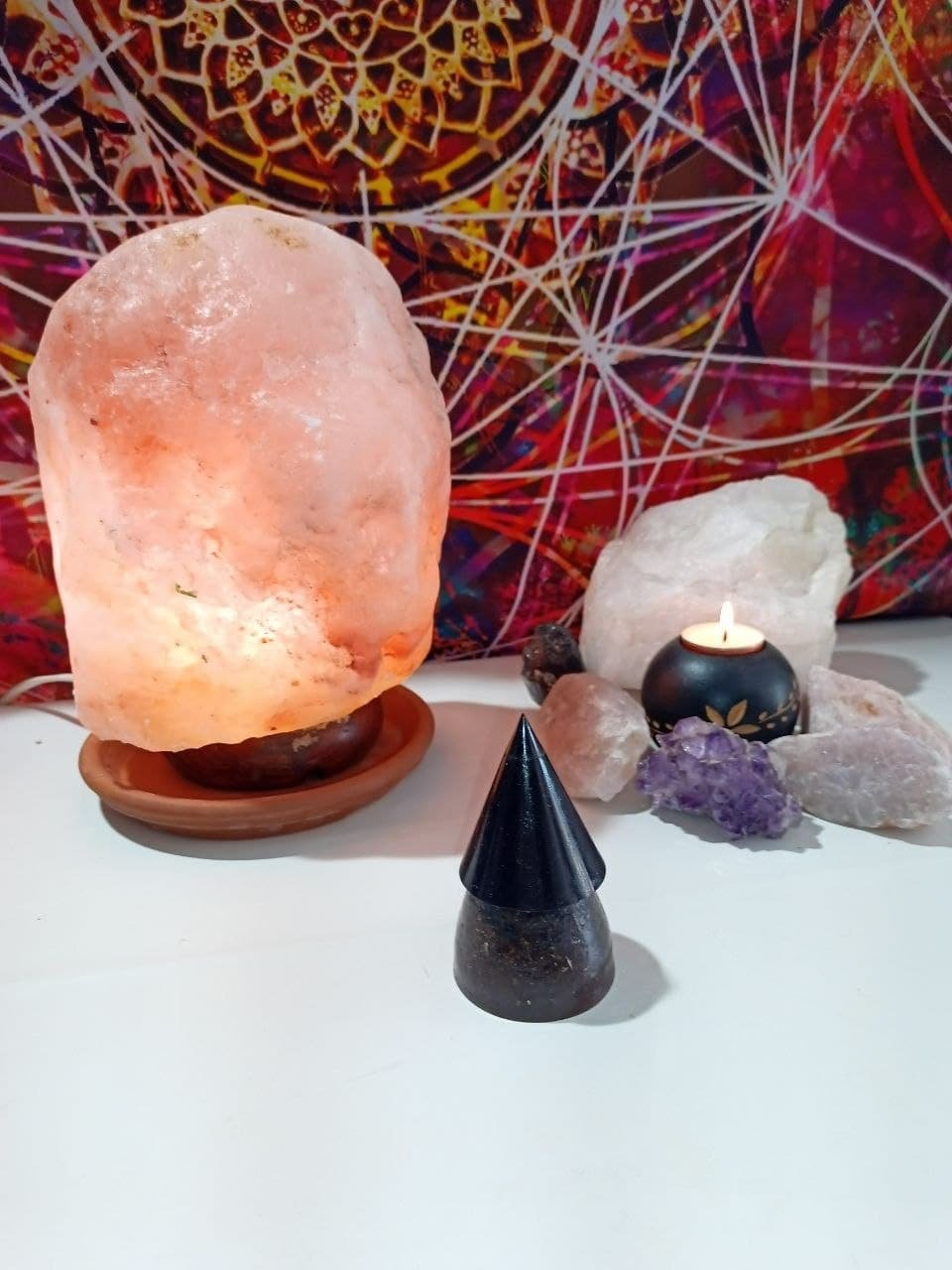 Orgonita VIRUTA DE HIERRO Pirámide Cono y punta de Magnetita - Imagen 3