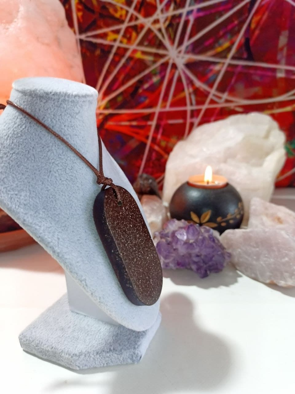 Orgonita VIRUTA PEQUEÑA DE HIERRO colgante Chapa Militar - Imagen 2