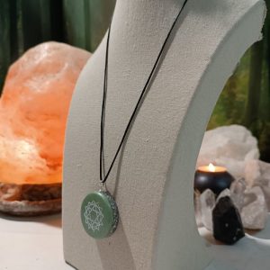 Orgonita / Electronite Colgante o llavero Chakra Corazón o Cardíaco