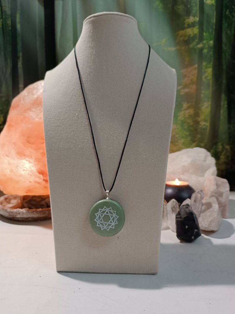 Orgonita / Electronite Colgante o llavero Chakra Corazón o Cardíaco - Imagen 4