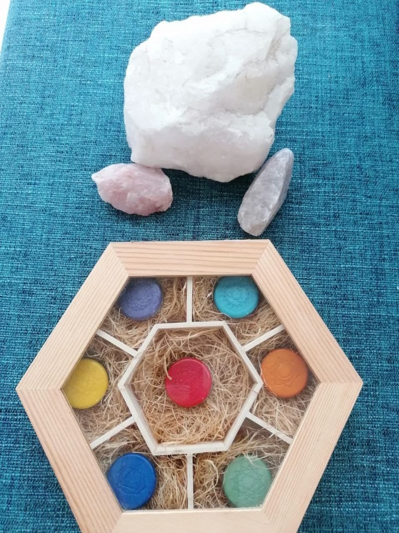 Conjunto Orgonitas Reiki formato Semicírculo - Imagen 6