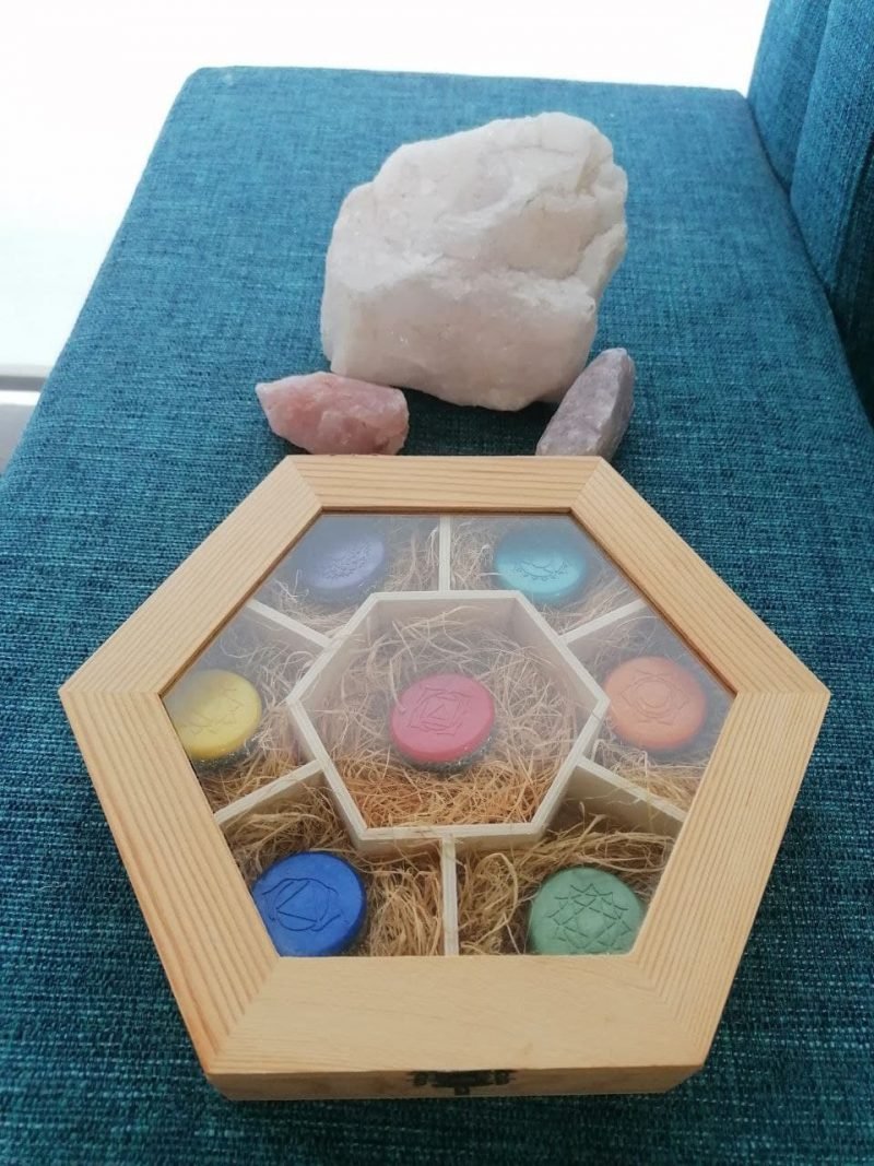 Conjunto Orgonitas Reiki formato Semicírculo - Imagen 5