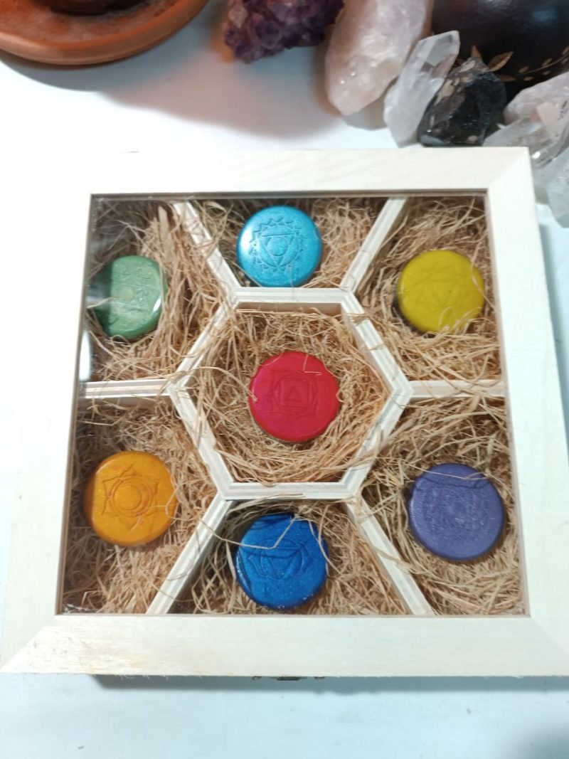 Conjunto Orgonitas Reiki formato Semicírculo - Imagen 2