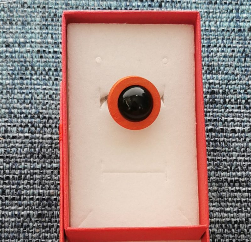 Anillo de Shungita y madera 2 colores - Imagen 4