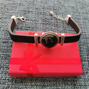 Pulsera de Shungita formato Redonda color Negra.