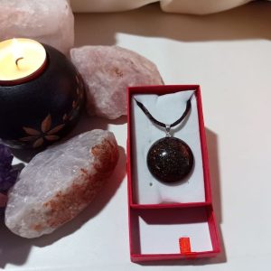 Orgonita VIRUTA PEQUEÑA DE HIERRO colgante Semicírculo Grande