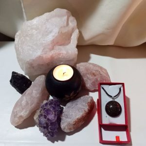 Orgonita VIRUTA PEQUEÑA DE HIERRO colgante Semicírculo Pequeño