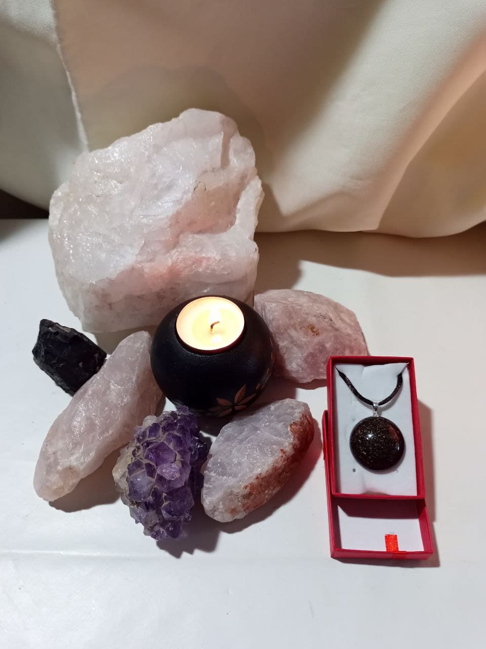 Orgonita VIRUTA PEQUEÑA DE HIERRO colgante Semicírculo Pequeño - Imagen 5