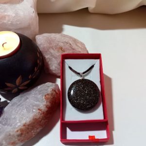 Orgonita VIRUTA PEQUEÑA DE HIERRO colgante Círculo