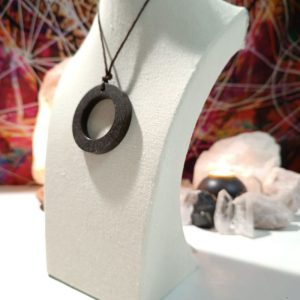 Orgonita VIRUTA PEQUEÑA DE HIERRO colgante Aro Grande