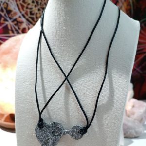 Orgonita / Electronite Colgante corazón y llave