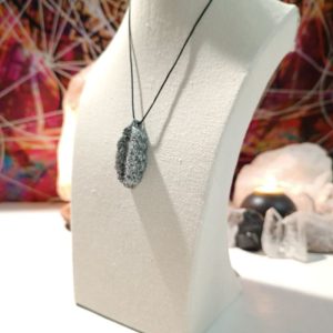 Orgonita / Electronite Colgante Hoja Alargada con Picos