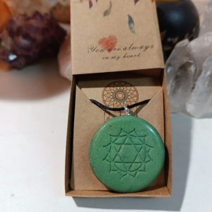 Orgonita / Electronite Colgante o llavero Chakra Corazón o Cardíaco