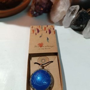 Orgonita / Electronite Colgante o llavero Chakra Tercer Ojo formato Semiesfera