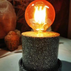 Lámpara formato CILINDRO mesita Orgonita / Electronite