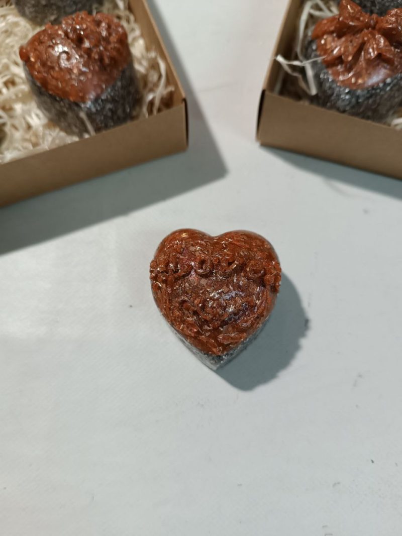 Orgonita / Electronite Conjunto corazones Color - Imagen 4