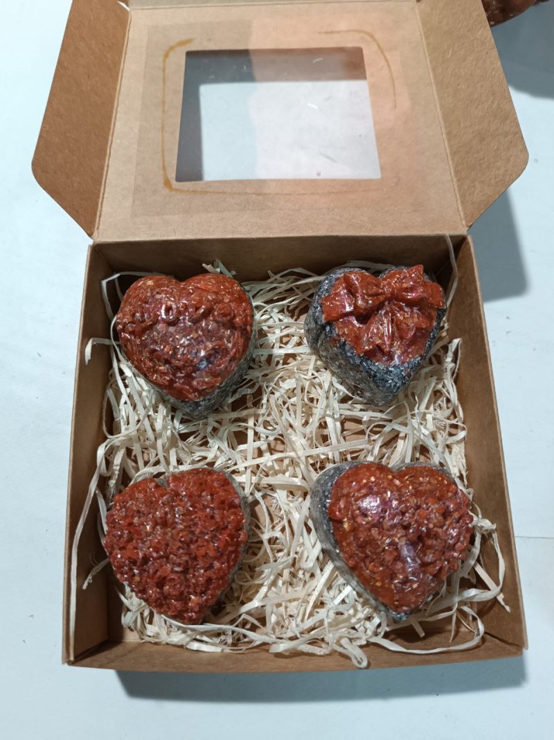 Orgonita / Electronite Conjunto corazones Color