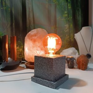 Lámpara mesita CUADRADA Orgonita / Electronite