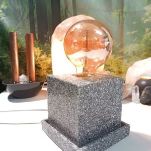 Lámpara mesita CUADRADA Orgonita / Electronite