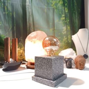 Lámpara mesita CUADRADA Orgonita / Electronite