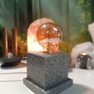 Lámpara mesita CUADRADA Orgonita / Electronite